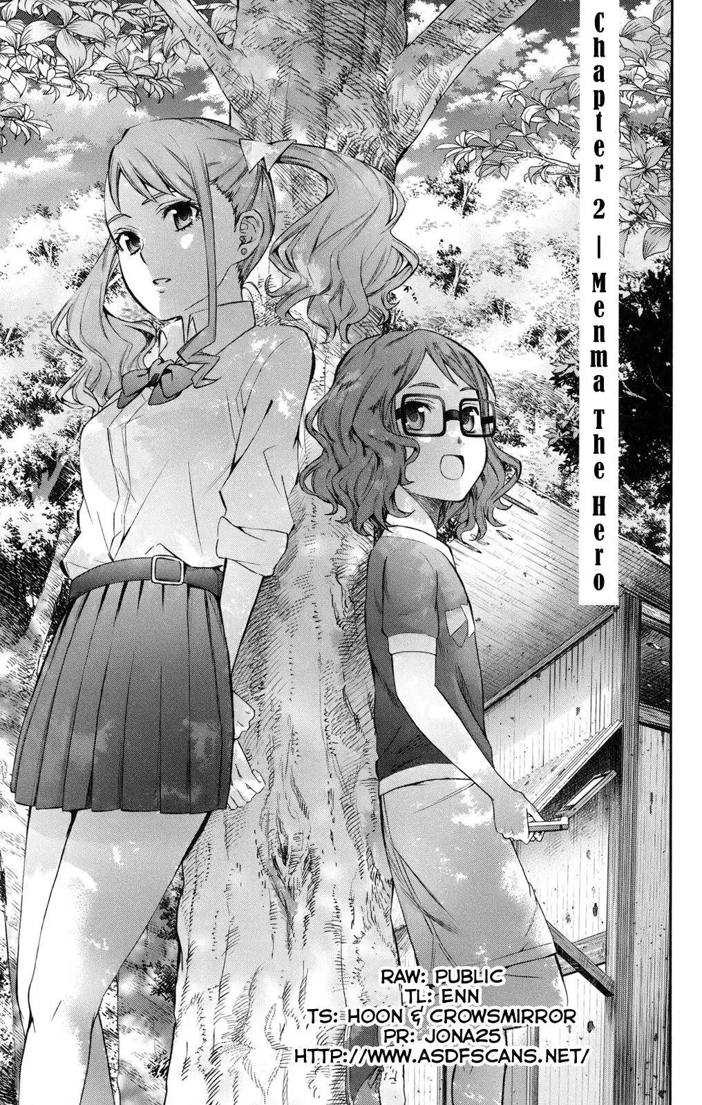 Ano Hi Mita Hana no Namae o Bokutachi wa Mada Shiranai. Chapter 2 1